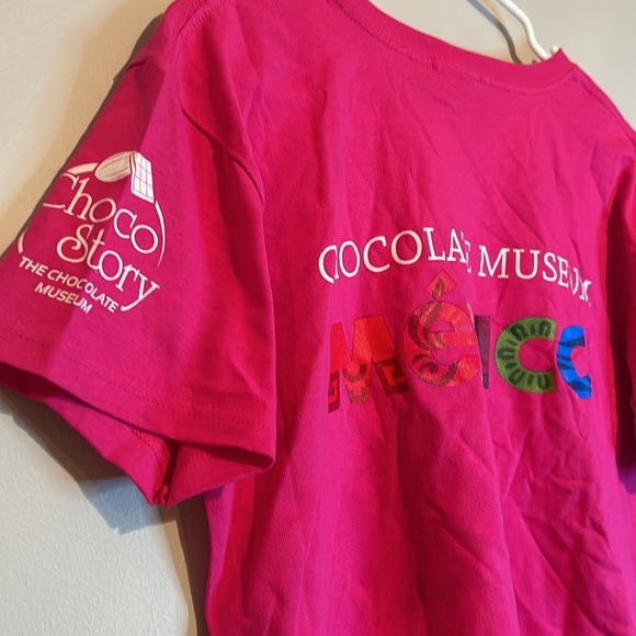 Pink Short Sleeve Tee with Crew Neck - Picture 5 of 6